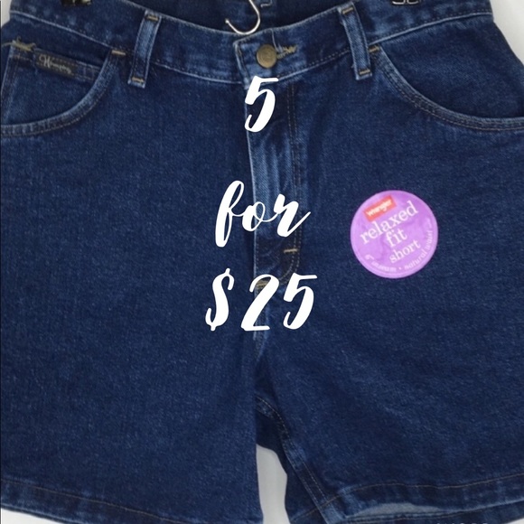 wrangler high waisted shorts